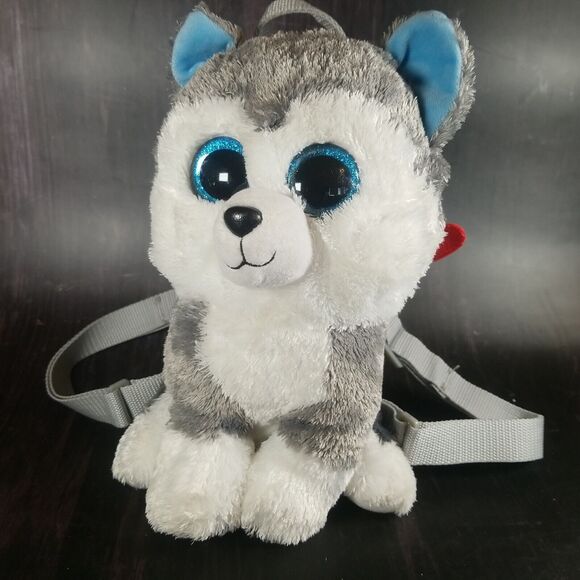 TY Beanie Boos Husky Dog Slush Plush Backpack, And Small Slush Stuffed Animal - Picture 2 of 16